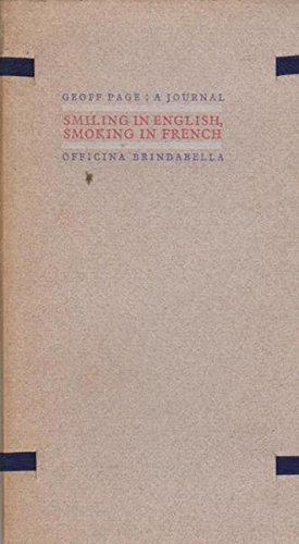 Stock image for Smiling in English, Smoking in French: A Journal for sale by Alphaville Books, Inc.
