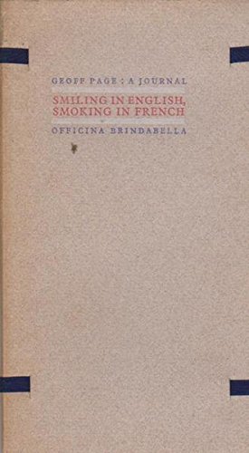 Smiling in English, Smoking in French: A Journal