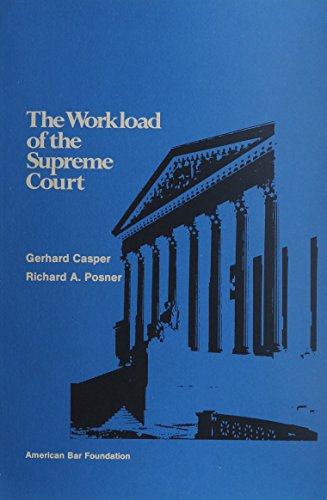 Imagen de archivo de The Workload of the Supreme Court a la venta por Better World Books