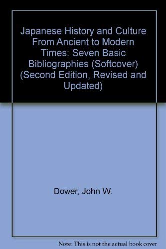 Stock image for Japanese history & culture from ancient to modern times: Seven basic bibliographies for sale by Wonder Book