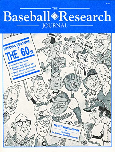 Beispielbild fr The Baseball Research Journal (Brj), Volume 17 zum Verkauf von ThriftBooks-Dallas