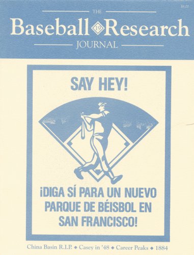 Stock image for The Baseball Research Journal , Volume 19 for sale by Eat My Words Books