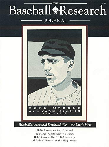 Imagen de archivo de The Baseball Research Journal (BRJ), Volume 22 a la venta por Wonder Book