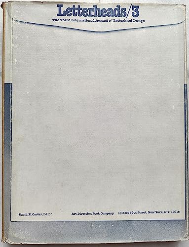 Imagen de archivo de Letterheads / 3 : The International Annual fo Letterhead Design 3. a la venta por Antiquariat Mercurius