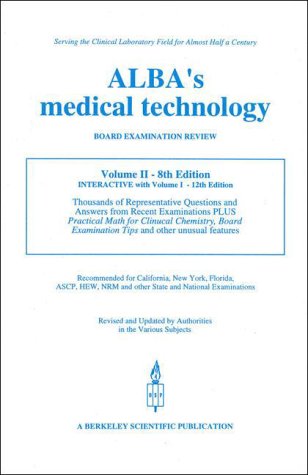 Stock image for Alba's Medical Technology Board Examination Review Volume II for sale by ThriftBooks-Atlanta