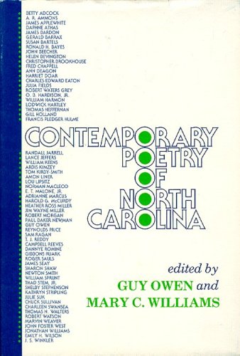 Contemporary Poetry of North Carolina (9780910244985) by Owen, Guy; Williams, Mary C.