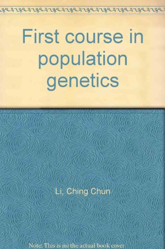 Imagen de archivo de First course in population genetics a la venta por ThriftBooks-Atlanta