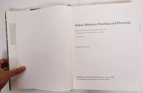 Beispielbild fr Indian Miniature Paintings and Drawings (The Cleveland Museum of Art Catalogues of Oriental Art, Part 1) zum Verkauf von Open Books