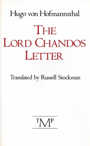 Stock image for The Lord Chandos Letter for sale by Book House in Dinkytown, IOBA