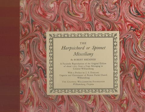 Beispielbild fr The Harpsichord or Spinnet Miscellany zum Verkauf von Wonder Book