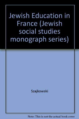 Stock image for Jewish Education in France for sale by Better World Books