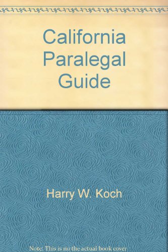 9780910553179: California Paralegal Guide