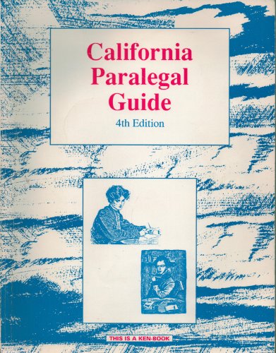 Stock image for California paralegal guide for sale by Hawking Books