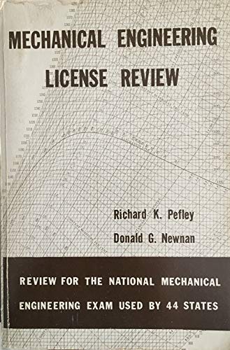 Stock image for Mechanical engineering license review;: Review for the national mechanical engineering exam used by 44 States for sale by HPB-Red