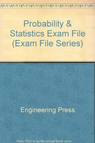 Imagen de archivo de Probability and Statistics Exam File a la venta por Better World Books