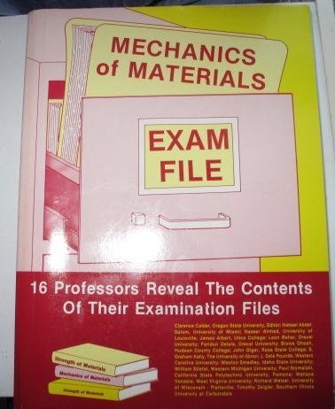 Stock image for Mechanics of Materials Exam File for sale by ThriftBooks-Dallas
