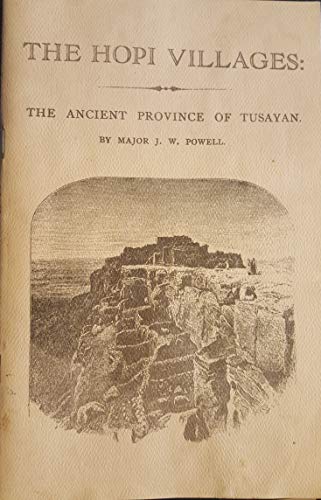 Beispielbild fr Hopi Villages: The Ancient Province of Tusayan zum Verkauf von Chequamegon Books