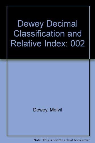 9780910608206: Dewey Decimal Classification and Relative Index