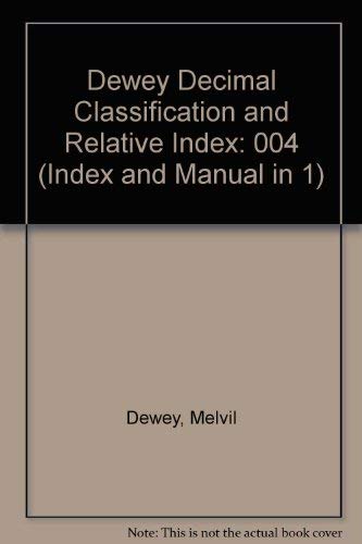 Stock image for Dewey Decimal Classification and Relative Index (Index and Manual in 1) for sale by HPB-Red