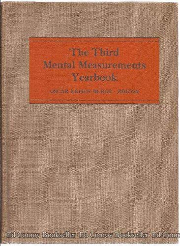 9780910674034: Third Mental Measurements Yearbook: 3rd