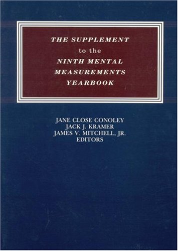Beispielbild fr The Supplement to the Ninth Mental Measurements Yearbook zum Verkauf von Better World Books