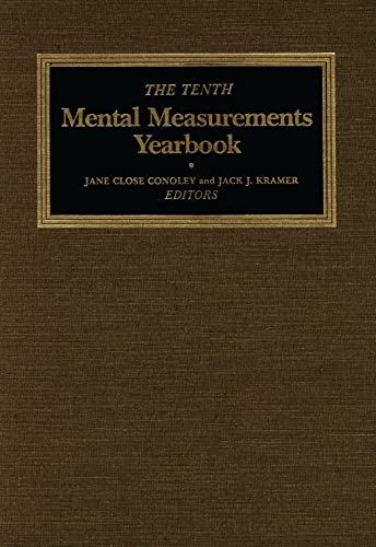 Beispielbild fr The Tenth Mental Measurements Yearbook zum Verkauf von WorldofBooks