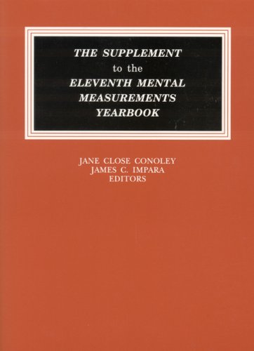 Beispielbild fr The Supplement to the Eleventh Mental Measurements Yearbook zum Verkauf von Better World Books