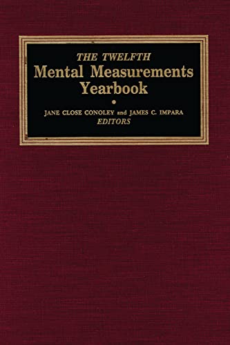 Beispielbild fr The Twelfth Mental Measurements Yearbook zum Verkauf von ThriftBooks-Atlanta