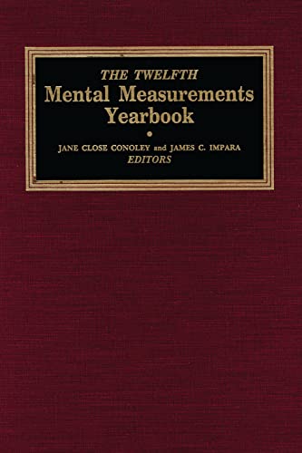 Stock image for The Twelfth Mental Measurements Yearbook for sale by Better World Books