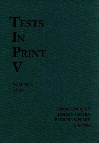 Stock image for Tests in Print V for sale by Better World Books