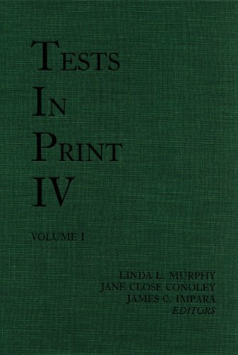 Stock image for Tests in Print IV (Tests in Print (Buros)) for sale by books4u31