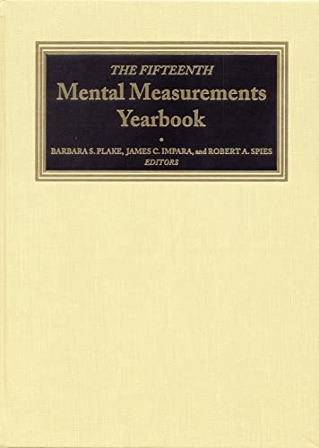 Beispielbild fr The Fifteenth Mental Measurements Yearbook zum Verkauf von Better World Books