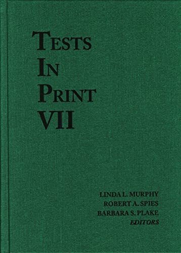 Beispielbild fr TESTS IN PRINT: V. 7 zum Verkauf von Basi6 International