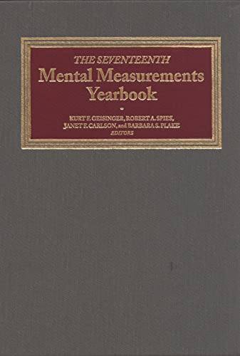 Imagen de archivo de The Seventeenth Mental Measurements Yearbook a la venta por Better World Books