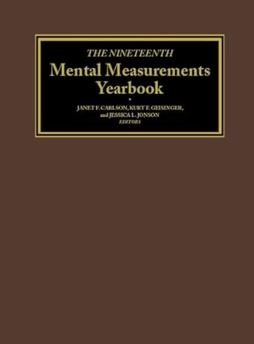 Beispielbild fr The Nineteenth Mental Measurements Yearbook (Buros Mental Measurements Yearbook) zum Verkauf von BooksRun
