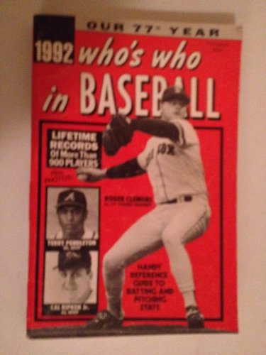 Stock image for Who's Who in Baseball 1992 for sale by Eatons Books and Crafts