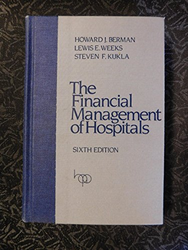 Stock image for The Financial Management of Hospitals for sale by Better World Books