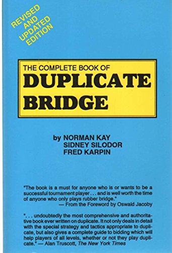 Imagen de archivo de The Complete Book of Duplicate Bridge a la venta por HPB-Emerald