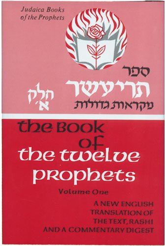Judaica Books of the Prophets (13) Twelve Prophets vol 1 - Hebrew/English