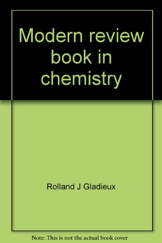 9780910838320: Modern review book in chemistry