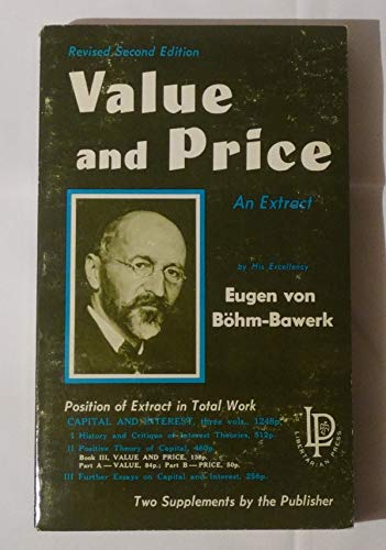 Beispielbild fr Value and Price zum Verkauf von Better World Books