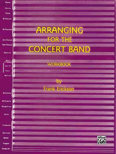 Stock image for Arranging for the Concert Band Workbook for sale by PBShop.store US