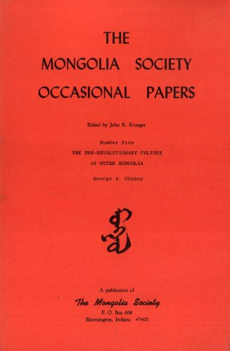 Stock image for Culture of Outer Mongolia for sale by Better World Books