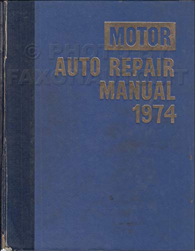 Motor Auto Repair Manual 1968-1974