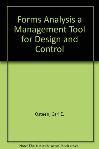 9780911054019: Forms Analysis a Management Tool for Design and Control