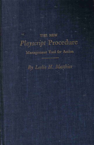 Stock image for New Playscript Procedure: Management Tool for Action for sale by Once Upon A Time Books