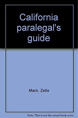 Stock image for California paralegal's guide for sale by Jenson Books Inc
