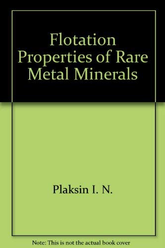 Flotation Properties of Rare Metal Minerals