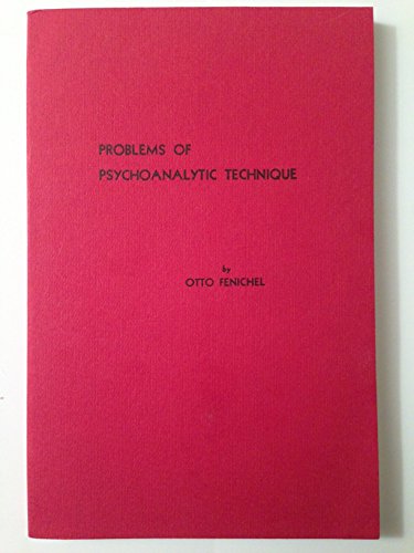 Stock image for Problems of Psychoanalytic Technique for sale by Miki Store