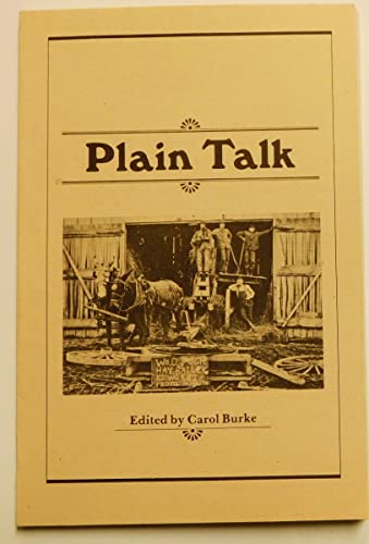 Beispielbild fr Plain Talk zum Verkauf von Popeks Used and Rare Books, IOBA